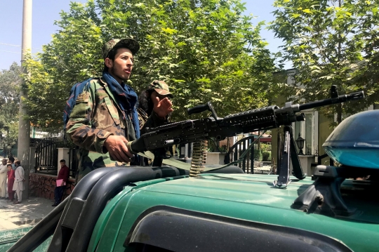 Potret Patroli Pasukan Taliban Saat Menguasai Kota Kabul di Afghanistan