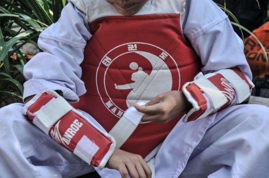 Berlatih Taekwondo di Outdoor saat Pandemi Covid-19