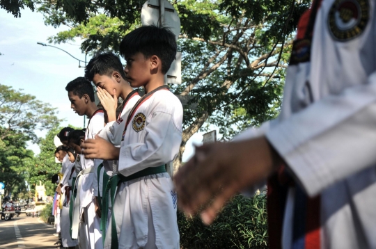 Berlatih Taekwondo di Outdoor saat Pandemi Covid-19