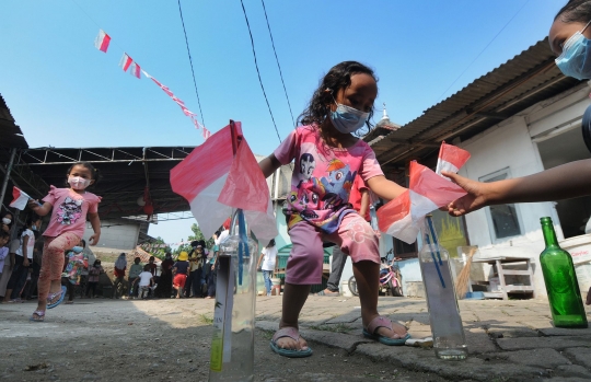 Keceriaan Anak-Anak Merayakan Kemerdekaan di Tengah Pandemi