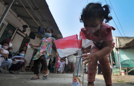 Keceriaan Anak-Anak Merayakan Kemerdekaan di Tengah Pandemi