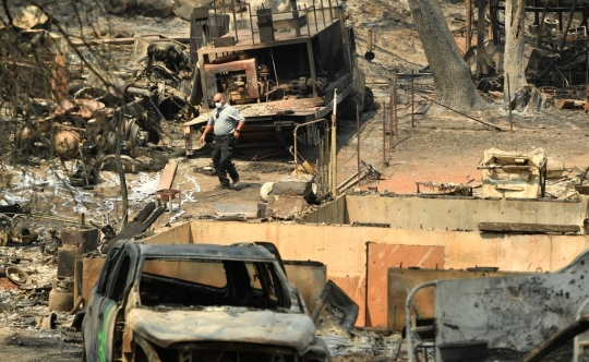 Kondisi Ribuan Rumah Hancur Akibat Kebakaran Hutan di California