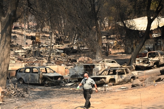 Kondisi Ribuan Rumah Hancur Akibat Kebakaran Hutan di California