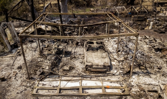 Kondisi Ribuan Rumah Hancur Akibat Kebakaran Hutan di California