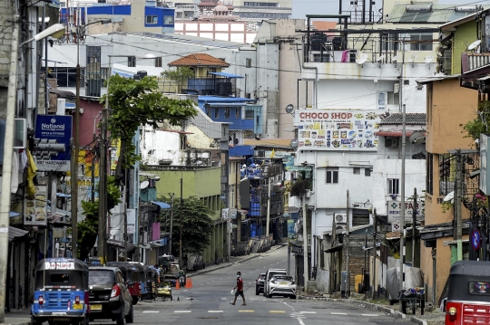 Hening Ibu Kota Sri Lanka Selama Pemberlakuan Lockdown