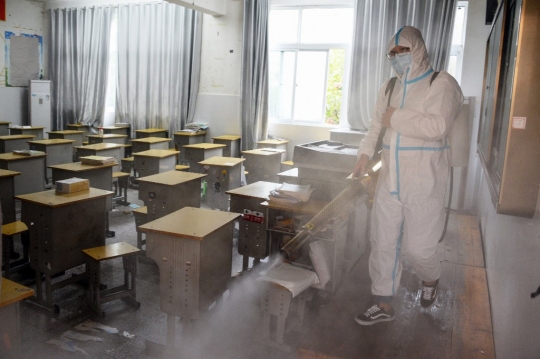 Persiapan Sekolah di China Sambut Semester Baru