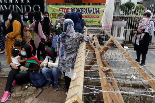 Timbulkan Kerumunan, Polisi Bubarkan Demo Pencari Suaka di UNHCR