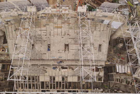 Pantau Progres Jakarta International Stadium dari Udara