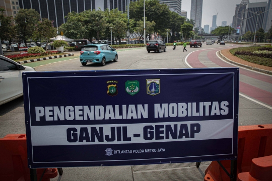 Aturan Ganjil-Genap di 3 Ruas Jalan Jakarta Mulai Diberlakukan