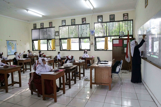 Melihat Uji Coba Pembelajaran Tatap Muka di Jakarta