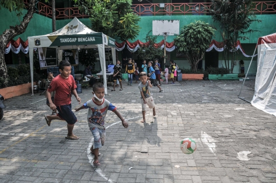 Ratusan Korban Kebakaran Kemayoran Mengungsi di Gedung Sekolah