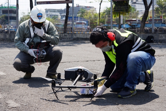 Potret Drone Pengantar Obat untuk Pasien Covid-19 di Makassar