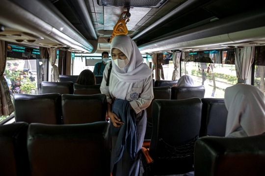 Bus Sekolah DKI Jakarta Kembali Antar Jemput Siswa