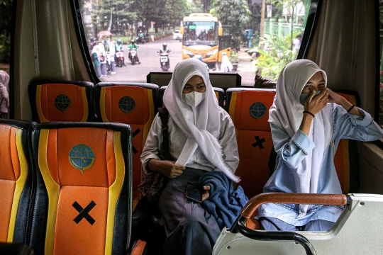 Bus Sekolah DKI Jakarta Kembali Antar Jemput Siswa