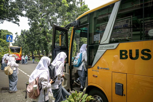 Bus Sekolah DKI Jakarta Kembali Antar Jemput Siswa