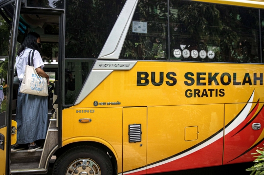 Bus Sekolah DKI Jakarta Kembali Antar Jemput Siswa