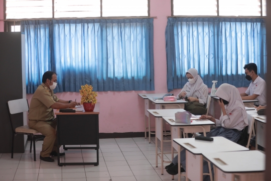 Uji Coba Pembelajaran Tatap Muka di Tangerang