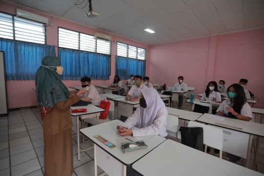 Uji Coba Pembelajaran Tatap Muka di Tangerang