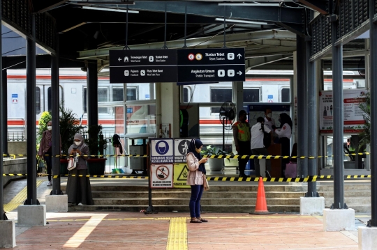Progres Stasiun Tebet yang Terintegrasi Antarmoda Transportasi