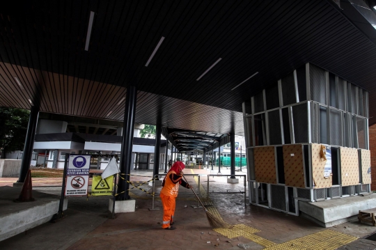 Progres Stasiun Tebet yang Terintegrasi Antarmoda Transportasi