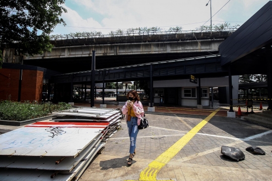 Progres Stasiun Tebet yang Terintegrasi Antarmoda Transportasi