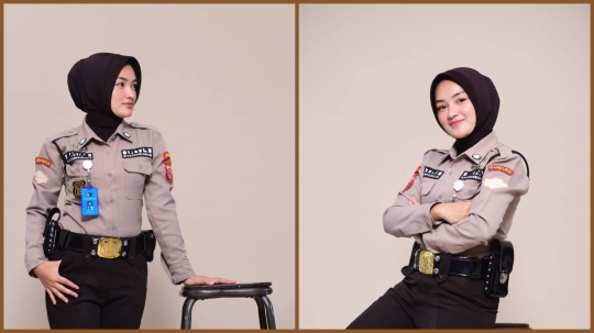 Pesona Para Satpam Cantik Tak Kalah Manis dari Polwan, Ada yang Mantan Model