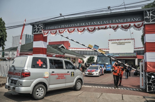 Duka Keluarga Korban Kebakaran Datangi Lapas Klas I Tangerang