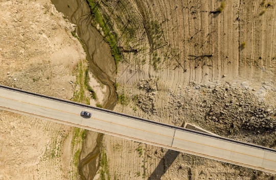 Kekeringan Parah Danau Oroville di Calivornia