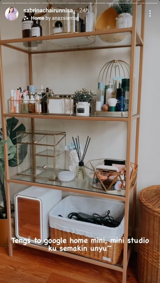 Intip 4 Potret Mini Studio Sabrina Chairunnisa yang Super Estetik