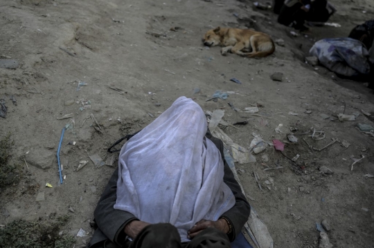 Potret Para Pecandu Narkoba di Pinggir Jalan Kota Kabul