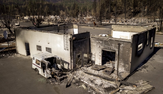 Sisa-Sisa Kebakaran Mengerikan di Greenville California