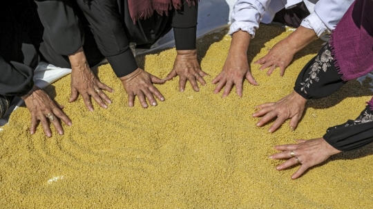 Menengok Pembuatan Maftul, Makanan Tradisional Khas Palestina