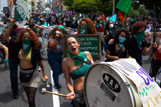 Demo Hari Dekriminalisasi Aborsi di Amerika Latin dan Karibia