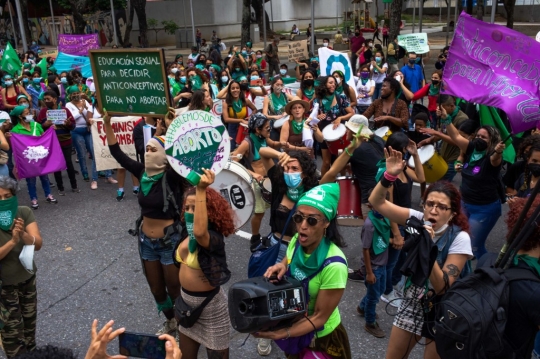 Demo Hari Dekriminalisasi Aborsi di Amerika Latin dan Karibia