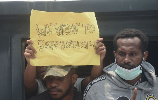 Demo di Kedubes AS, Mahasiswa Papua Dibubarkan Paksa Polisi