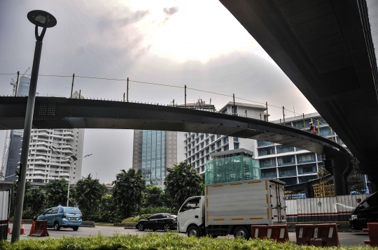 Pembangunan Jembatan Penyeberangan Khusus Sepeda Terus Dikebut