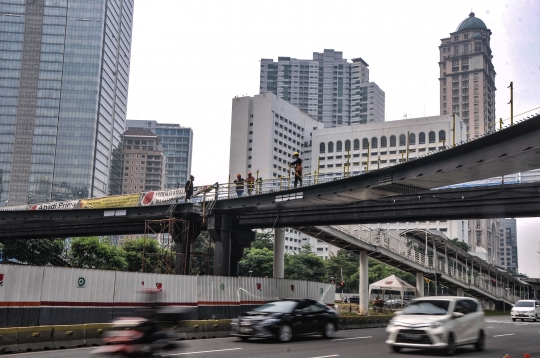 Pembangunan Jembatan Penyeberangan Khusus Sepeda Terus Dikebut