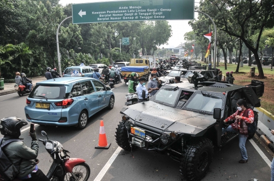 112 Alutsista Meriahkan HUT ke-76 TNI di Depan Istana