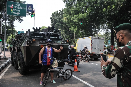 112 Alutsista Meriahkan HUT ke-76 TNI di Depan Istana