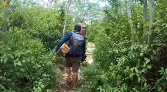 Potret Rumah Satu Keluarga Tinggal di Tengah Hutan, Tidak Ada Saluran Listrik