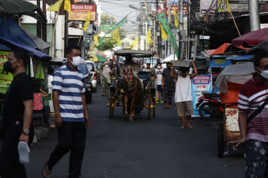 Suasana Kawasan Wisata di Jalan Malioboro Kembali Ramai