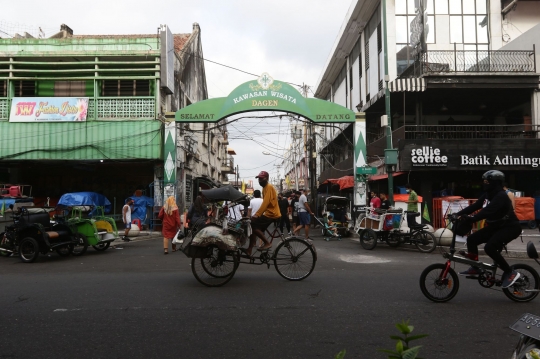 Suasana Kawasan Wisata di Jalan Malioboro Kembali Ramai