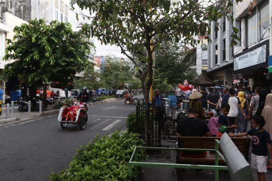Suasana Kawasan Wisata di Jalan Malioboro Kembali Ramai