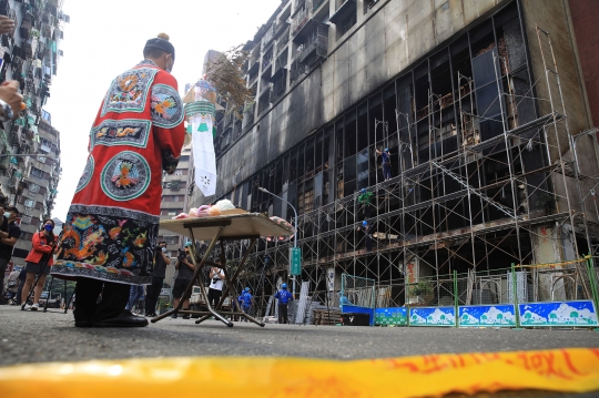 Kondisi Gedung Hantu di Taiwan yang Ludes Terbakar