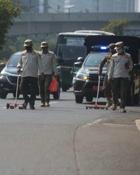 Operasi Ranjau Paku di Jalanan Ibu Kota