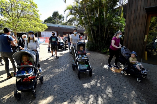 Kembali Dibuka, Warga Sydney Ramai Mengunjungi Kebun Binatang