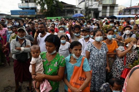 Junta Myanmar Bebaskan Ribuan Tahanan yang Protes Kudeta