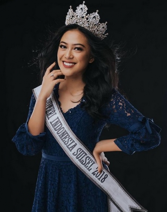 Potret Cantik Nadhila Maharani, Puteri Indonesia Sulsel 2018 Dinikahi Perwira TNI