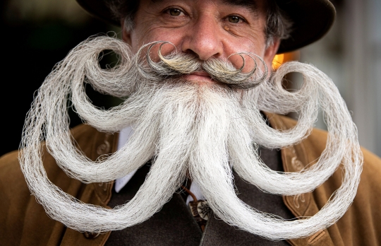 Intip Keunikan Kejuaraan Kumis dan Jenggot di Jerman