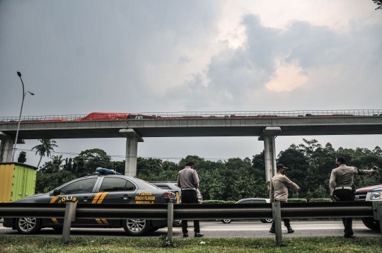 Kondisi Ringsek Kereta LRT Jabodebek Usai Tabrakan di Cibubur